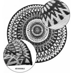TERRE JARDIN Tapis D'extérieur Rond Et Réversible 6 TERRE JARDIN Tapis D'extérieur Rond Et Réversible -Tapis et paillasson Soldes 28830477 3