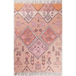 Tapis En Jute Et Tissu (274x172 Cm) Nuada SKLUM Jute - Ethnic Colors