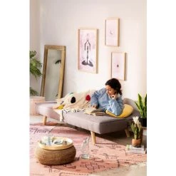 Tapis En Jute Et Tissu (274x172 Cm) Nuada SKLUM Jute - Ethnic Colors -Tapis et paillasson Soldes 28955346 5