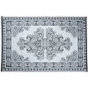 ESSCHERT DESIGN Tapis D'extérieur Rectangulaire Réversible Motif Perse Noir/blanc - 186 X 119 Cm - Noir