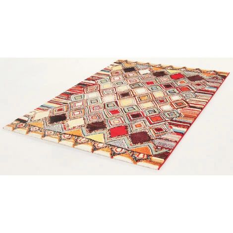 DELADECO Tapis Multicolore Berbère Pour Salon Ethnique Carlow Multicolore 160x230 - Multicolore 2 DELADECO Tapis Multicolore Berbère Pour Salon Ethnique Carlow Multicolore 160x230 - Multicolore – Image 2