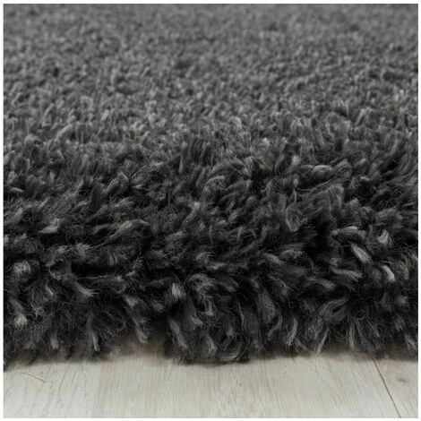 Tapis BOBOCHIC - Tapis Shaggy FALMA Uni 60x110 Gris - Gris 3 Tapis BOBOCHIC - Tapis Shaggy FALMA Uni 60x110 Gris - Gris – Image 3