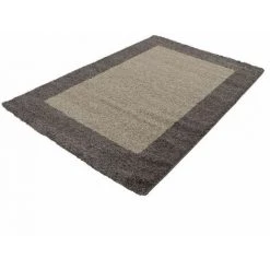 Tapis BOBOCHIC - Tapis Shaggy RITA Uni 60x110 Taupe - Taupe