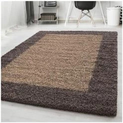 Tapis BOBOCHIC - Tapis Shaggy RITA Uni 60x110 Taupe - Taupe 7 Tapis BOBOCHIC - Tapis Shaggy RITA Uni 60x110 Taupe - Taupe -Tapis et paillasson Soldes 29092993 4