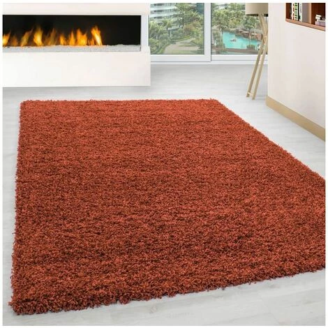 Tapis BOBOCHIC - Tapis Shaggy VITA Uni 60x110 Orange - Orange 2 Tapis BOBOCHIC - Tapis Shaggy VITA Uni 60x110 Orange - Orange – Image 2