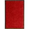 DéCOSHOP26 Paillasson Lavable Rouge 40x60 Cm - Rougeed