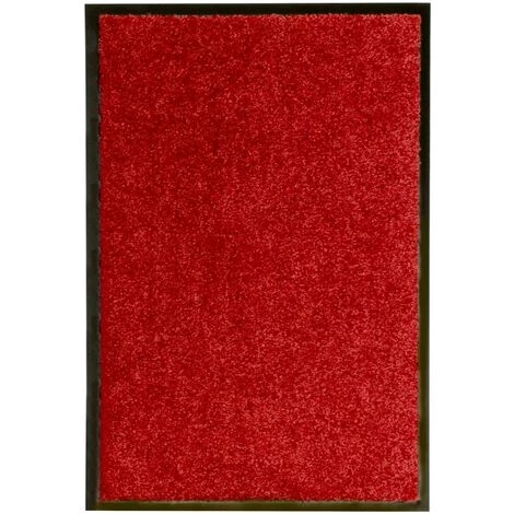 DéCOSHOP26 Paillasson Lavable Rouge 40x60 Cm - Rougeed 1 DéCOSHOP26 Paillasson Lavable Rouge 40x60 Cm - Rougeed
