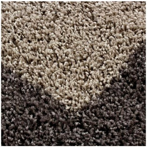 Tapis BOBOCHIC - Tapis Shaggy Rond VITA Uni 120x120 Taupe - Taupe 3 Tapis BOBOCHIC - Tapis Shaggy Rond VITA Uni 120x120 Taupe - Taupe – Image 3