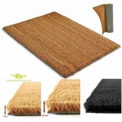 Tapis D'entrée En Coco Paillasson Fibres En Coco Naturel – Effet Nettoyant Dimension Et Couleur Au Choix De MadeInNature - Largeur 33cm X Longueur 50cm - Naturel - 17 Mm. - Naturel