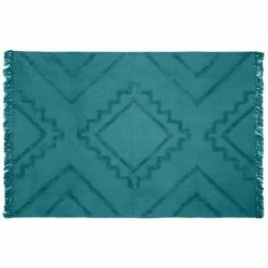 ATMOSPHERA Tapis Tuft Inca - 120 X 170 Cm - Bleu Canard