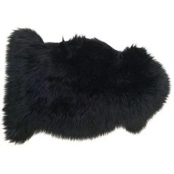 AUBRY GASPARD Jeté En Fausse Fourrure Noir - Noir