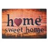 Relaxdays Paillasson Home Sweet Home Tapis D'entrée Bienvenue Résistant Antidérapant 60x40 Cm, Coloré