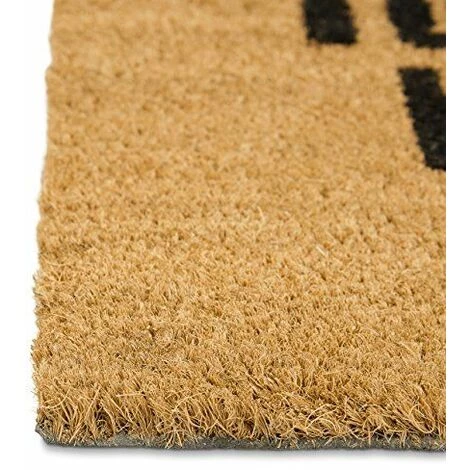 Relaxdays Paillasson En Fibres De Coco Tapis De Sol Porte Entrée TURN AROUND Before It's Too Late Dessous Antidérapant En Caoutchouc PVC 60 X 40 Cm Nature 4 Relaxdays Paillasson En Fibres De Coco Tapis De Sol Porte Entrée TURN AROUND Before It's Too Late Dessous Antidérapant En Caoutchouc PVC 60 X 40 Cm Nature – Image 4