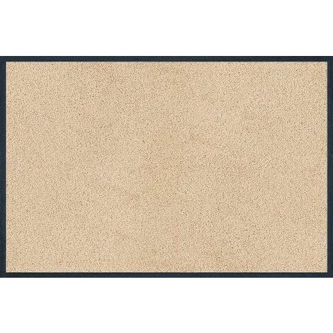 WASHDRY Paillasson Sandgelb 40x60 Cm Beige 1 WASHDRY Paillasson Sandgelb 40x60 Cm Beige