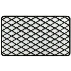 TAPIS DÉCO Tapis Déco Tapis D'Entrée Rectangle PVC Noir 34 X 58 Cm