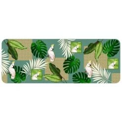 DOUCEUR D'INTÉRIEUR Tapis Mousse Rectangle 45x120 Cm Cacatoes - Vert