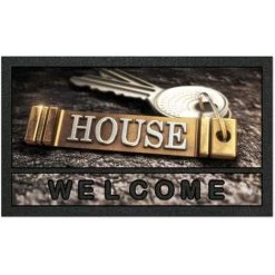 INTEX DECO Taps D'entrée Rectangle Imprimé 40 X 68 Cm House