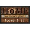 INTEX DECO Tapis D'entrée Rectangle Imprimé 40 X 68 Cm Home Is Where