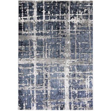 WMD Tapis De Salon De Design Moderne à Poils Courts Bleu Gris Double BLU001 | Taille: 160 X 230 2 WMD Tapis De Salon De Design Moderne à Poils Courts Bleu Gris Double BLU001 | Taille: 160 X 230 – Image 2