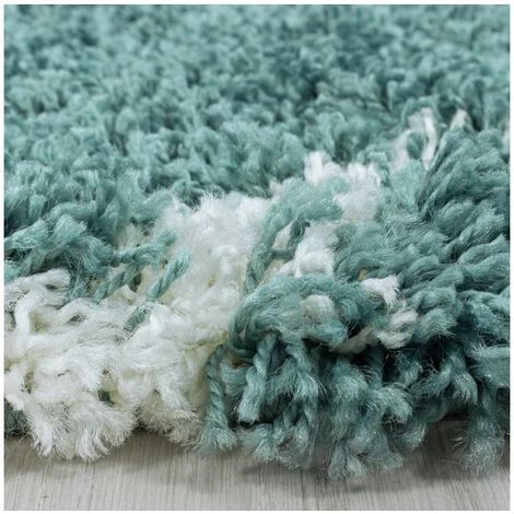 Tapis BOBOCHIC - Tapis Shaggy LANA Motif Berbère 60x110 Bleu - Bleu 5 Tapis BOBOCHIC - Tapis Shaggy LANA Motif Berbère 60x110 Bleu - Bleu – Image 5