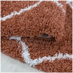 Tapis BOBOCHIC - Tapis Shaggy Rond LANA Motif Berbère 80x80 Orange - Orange 7 Tapis BOBOCHIC - Tapis Shaggy Rond LANA Motif Berbère 80x80 Orange - Orange -Tapis et paillasson Soldes 30115648 3