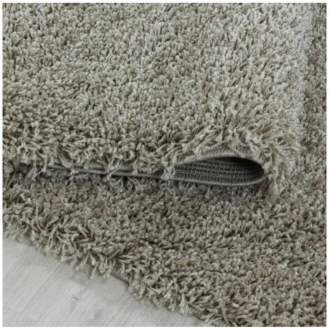 Tapis BOBOCHIC - Tapis Shaggy TAZA Uni 60x110 Beige - Beige 5 Tapis BOBOCHIC - Tapis Shaggy TAZA Uni 60x110 Beige - Beige – Image 5