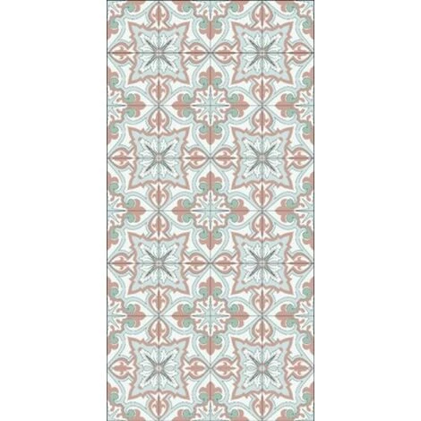 Tapis Cuisine En Vinyle Pvc Tarkett 49,5x109 Pour Sol Cuisine Sous évier Ou Salle De Bains- Style Carreaux De Ciment Camaieu Ciel 1 Tapis Cuisine En Vinyle Pvc Tarkett 49,5x109 Pour Sol Cuisine Sous évier Ou Salle De Bains- Style Carreaux De Ciment Camaieu Ciel
