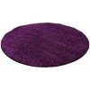 Tapis BOBOCHIC - Tapis Shaggy Rond VITA Uni 80x80 Lilas - Lilas