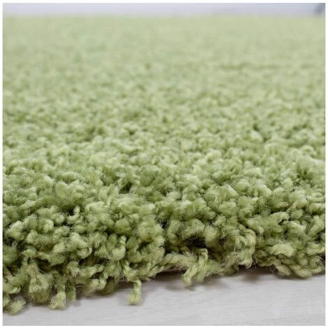 Tapis BOBOCHIC - Tapis Shaggy MANA Uni 60x110 Vert - Vert 3 Tapis BOBOCHIC - Tapis Shaggy MANA Uni 60x110 Vert - Vert – Image 3