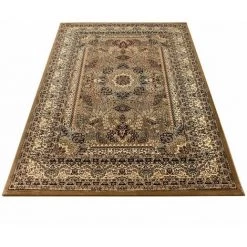 Tapis BOBOCHIC - Tapis Poils Courts KARMINA Motif Oriental 80x150 Beige - Beige