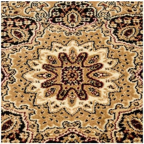 Tapis BOBOCHIC - Tapis Poils Courts KARMINA Motif Oriental 80x150 Beige - Beige 4 Tapis BOBOCHIC - Tapis Poils Courts KARMINA Motif Oriental 80x150 Beige - Beige – Image 4