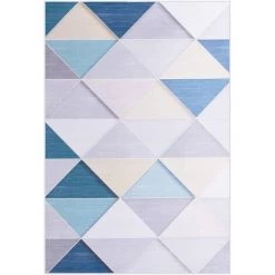 TRUE DEAL Tapis Imprimé Multicolore 80x150 Cm Tissu