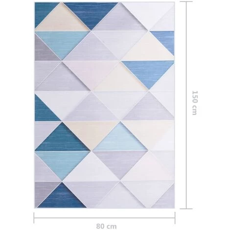 TRUE DEAL Tapis Imprimé Multicolore 80x150 Cm Tissu 5 TRUE DEAL Tapis Imprimé Multicolore 80x150 Cm Tissu – Image 5