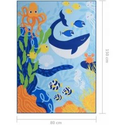 TRUE DEAL Tapis Imprimé Multicolore 80x150 Cm Tissu 9 TRUE DEAL Tapis Imprimé Multicolore 80x150 Cm Tissu -Tapis et paillasson Soldes 30365875 5