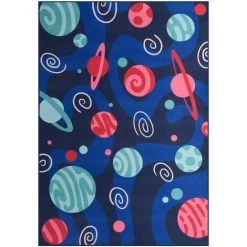 TRUE DEAL Tapis Imprimé Multicolore 80x150 Cm Tissu