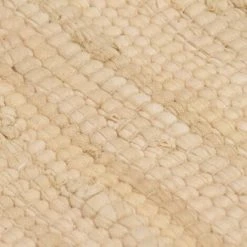 TRUE DEAL Tapis Chindi Coton Tissé à La Main 80 X 160 Cm Crème 9 TRUE DEAL Tapis Chindi Coton Tissé à La Main 80 X 160 Cm Crème -Tapis et paillasson Soldes 30669662 5