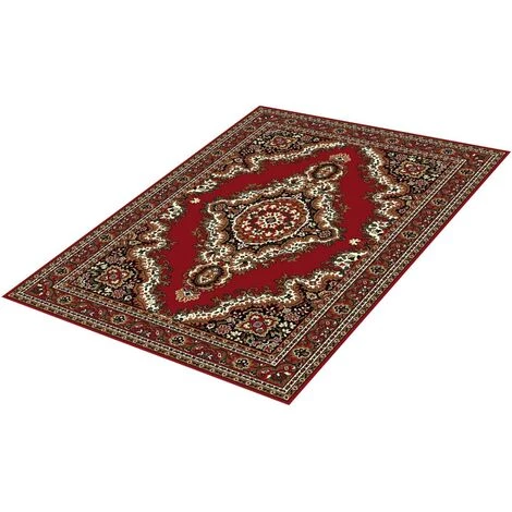 DEZENCO Tapis Salon 80x150 Cm Rectangulaire SAHARA 05 Rouge Chambre Adapté Au Chauffage Par Le Sol - Rouge 3 DEZENCO Tapis Salon 80x150 Cm Rectangulaire SAHARA 05 Rouge Chambre Adapté Au Chauffage Par Le Sol - Rouge – Image 3