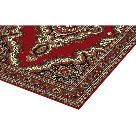 DEZENCO Tapis Salon 80x150 Cm Rectangulaire SAHARA 05 Rouge Chambre Adapté Au Chauffage Par Le Sol - Rouge 4 DEZENCO Tapis Salon 80x150 Cm Rectangulaire SAHARA 05 Rouge Chambre Adapté Au Chauffage Par Le Sol - Rouge – Image 4