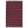 DéCOSHOP26 Tapis Chindi Coton Tissé à La Main 80 X 160 Cm Bordeaux - Or