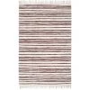 DéCOSHOP26 Tapis Chindi Tissé à La Main Coton 80x160 Cm Bordeaux Et Blanc - Or