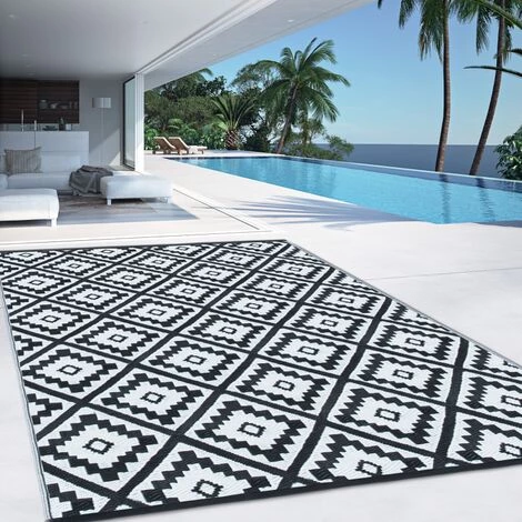 IDMARKET Tapis Extérieur BAHAMAS Noir 160 X 260 CM 3 IDMARKET Tapis Extérieur BAHAMAS Noir 160 X 260 CM – Image 3