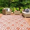 IDMARKET Tapis Extérieur BAHAMAS Terracotta 160 X 260 CM