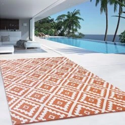 IDMARKET Tapis Extérieur BAHAMAS Terracotta 160 X 260 CM -Tapis et paillasson Soldes 31558371 3