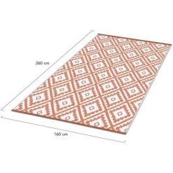 IDMARKET Tapis Extérieur BAHAMAS Terracotta 160 X 260 CM -Tapis et paillasson Soldes 31558371 5