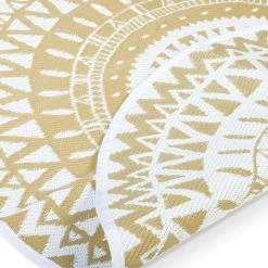 IDMARKET Tapis Extérieur ROND Naturel Et Blanc D.150 CM - Blanc 7 IDMARKET Tapis Extérieur ROND Naturel Et Blanc D.150 CM - Blanc -Tapis et paillasson Soldes 31558375 3
