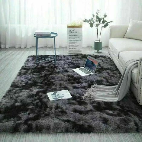 MOHOO 80 X 160 Cm Moelleux Tapis Tapis Antidérapant Shaggy Doux Salle à Manger Tapis De Salon (gris Foncé, 80X160cm) 2 MOHOO 80 X 160 Cm Moelleux Tapis Tapis Antidérapant Shaggy Doux Salle à Manger Tapis De Salon (gris Foncé, 80X160cm) – Image 2