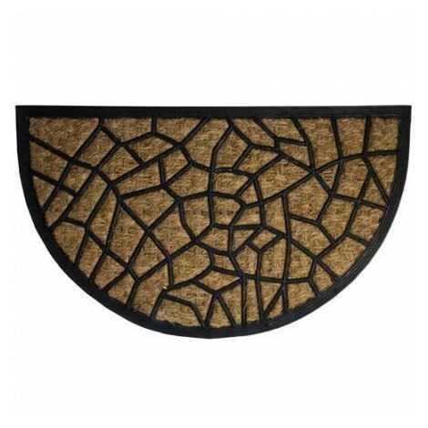 MAURER Zerbino Fibra Di Cocco E Gomma 1/2 Luna 45x75 Cm. 1 MAURER Zerbino Fibra Di Cocco E Gomma 1/2 Luna 45x75 Cm.