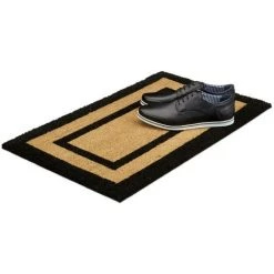 Relaxdays Paillasson Long Fibres De Coco Tapis De Sol Tapis Porte D’entrée Balcon Jardin Terrasse HxlxP : 75 X 45 X 1,5 Cm Face Inférieure Antidérapante Caoutchouc PVC, Couleur Nature -Tapis et paillasson Soldes 31789678 4