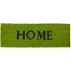 Relaxdays Paillasson Fibres De Coco Tapis De Sol Tapis Entrée Intérieur Extérieur Balcon Terrasse Jardin HOME HxlxP: 1,5 X 75 X 25 Cm Face Antidérapante Caoutchouc PVC, Couleur Vert