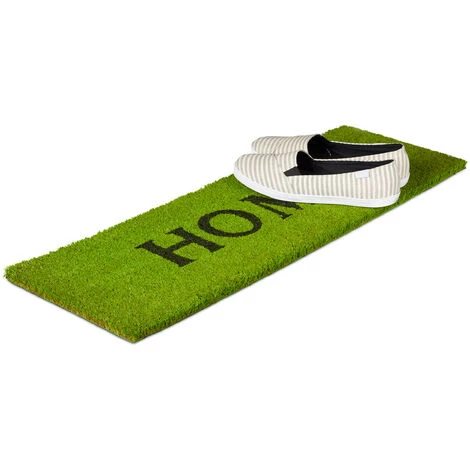 Relaxdays Paillasson Fibres De Coco Tapis De Sol Tapis Entrée Intérieur Extérieur Balcon Terrasse Jardin HOME HxlxP: 1,5 X 75 X 25 Cm Face Antidérapante Caoutchouc PVC, Couleur Vert 2 Relaxdays Paillasson Fibres De Coco Tapis De Sol Tapis Entrée Intérieur Extérieur Balcon Terrasse Jardin HOME HxlxP: 1,5 X 75 X 25 Cm Face Antidérapante Caoutchouc PVC, Couleur Vert – Image 2